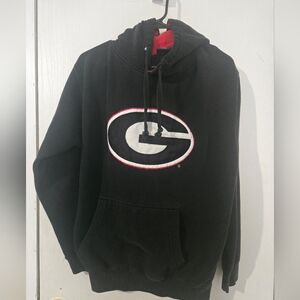 Georgia Small "Blue 84" Brand Black Hoodie. A Few Spots On Front Logo. See Pics.